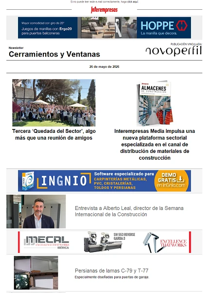Newsletter Cerramientos y Ventanas Newsletter Cerramientos y Ventanas