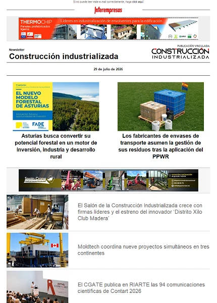 Newsletter Construcción industrializada Newsletter Construcción industrializada