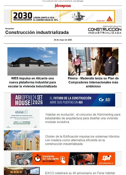 Newsletter Construcción industrializada Newsletter Construcción industrializada