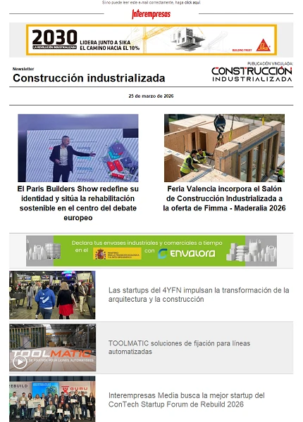 Newsletter Construcción industrializada