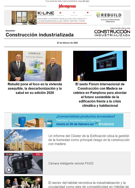 Newsletter Construcción industrializada