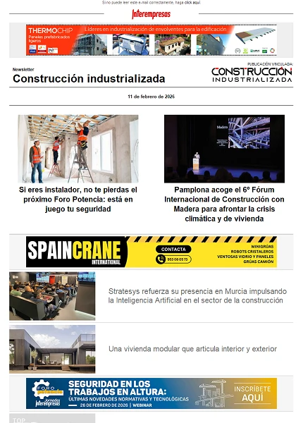 Newsletter Construcción industrializada