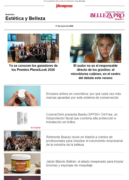 Newsletter Estética y Belleza