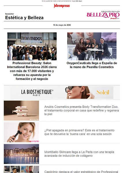 Newsletter Estética y Belleza Newsletter Estética y Belleza