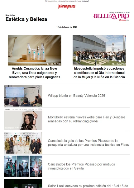 Newsletter Estética y Belleza