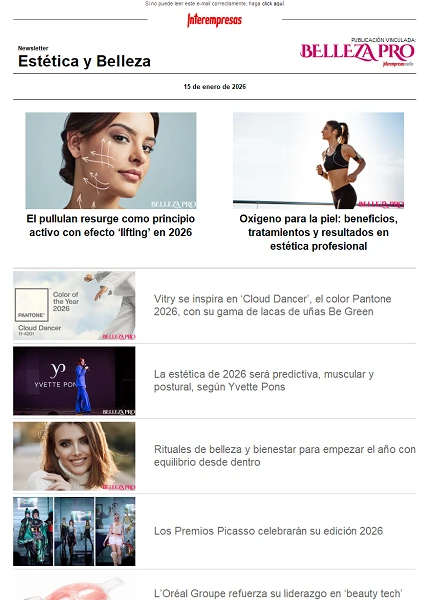 Newsletter Estética y Belleza