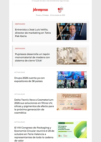 Newsletter Envase y Embalaje