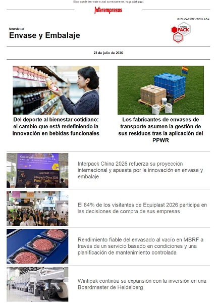 Newsletter Envase y Embalaje Newsletter Envase y Embalaje