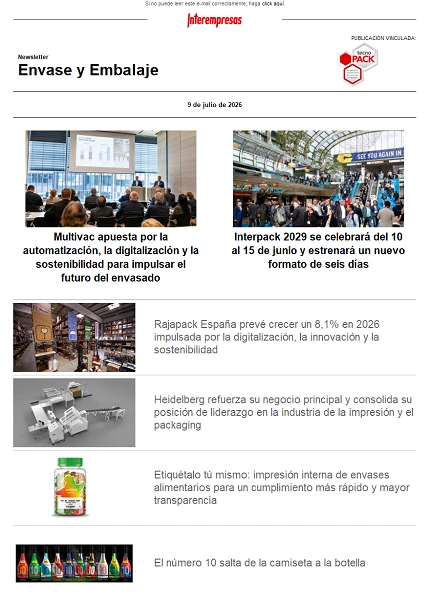 Newsletter Envase y Embalaje Newsletter Envase y Embalaje