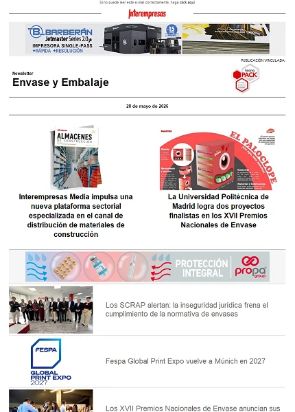 Newsletter Envase y Embalaje