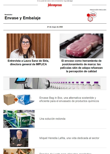 Newsletter Envase y Embalaje Newsletter Envase y Embalaje