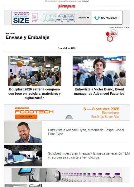 Newsletter Envase y Embalaje