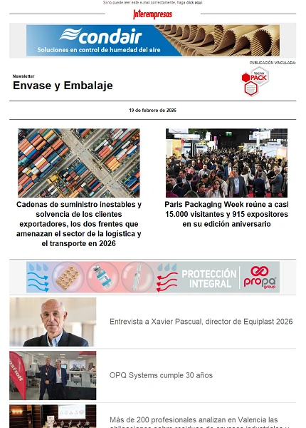 Newsletter Envase y Embalaje