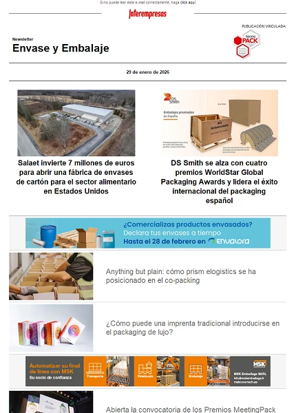 Newsletter Envase y Embalaje