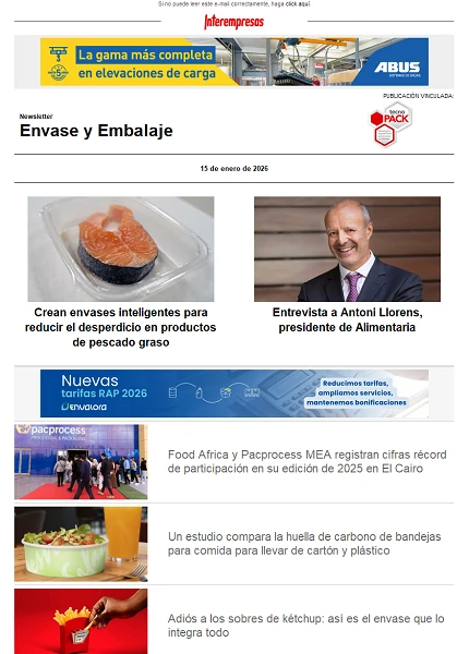 Newsletter Envase y Embalaje