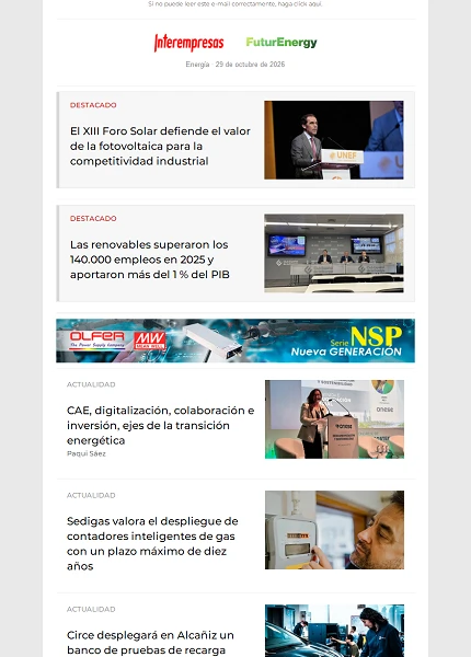 Newsletter Energía
