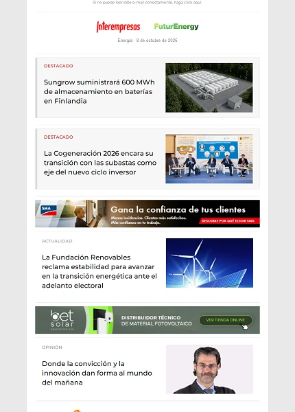 Newsletter Energía