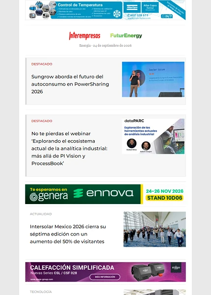 Newsletter Energía Newsletter Energía