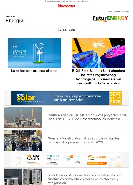 Newsletter Energía Newsletter Energía