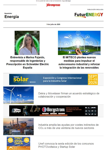 Newsletter Energía