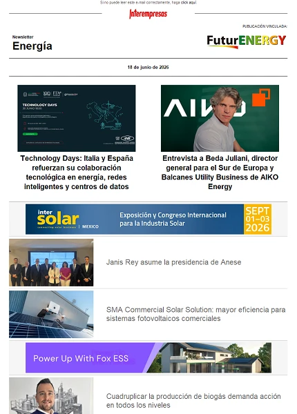 Newsletter Energía Newsletter Energía
