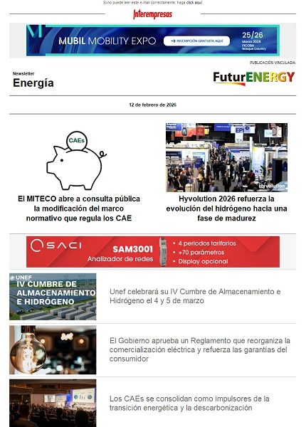 Newsletter Energía
