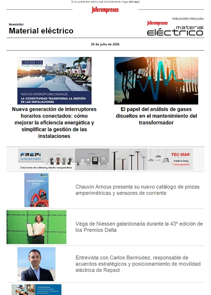 Newsletter Material eléctrico Newsletter Material eléctrico