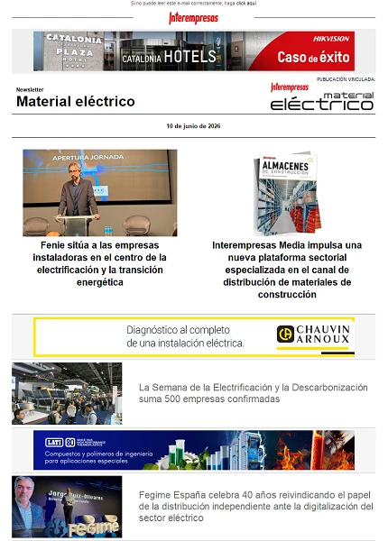 Newsletter Material eléctrico Newsletter Material eléctrico
