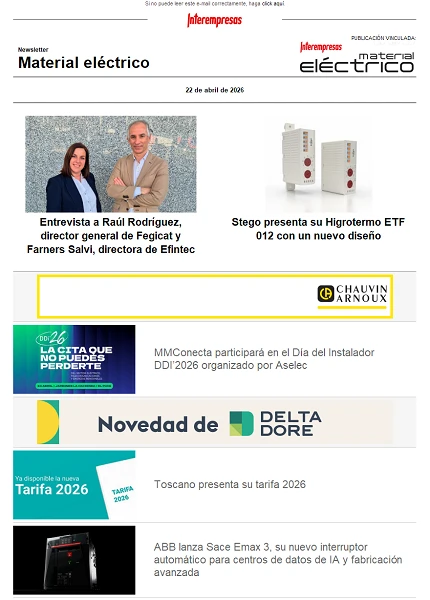 Newsletter Material eléctrico