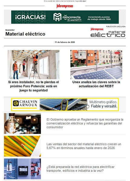 Newsletter Material eléctrico