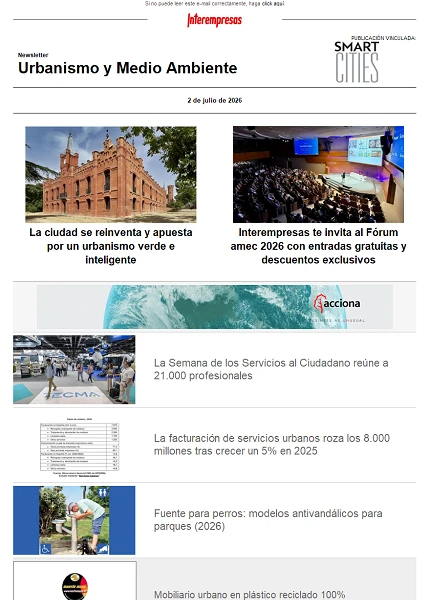 Newsletter Urbanismo y Medio ambiente Newsletter Urbanismo y Medio ambiente
