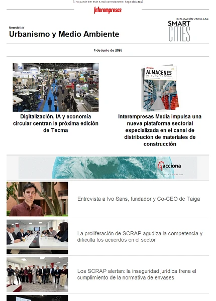 Newsletter Urbanismo y Medio ambiente