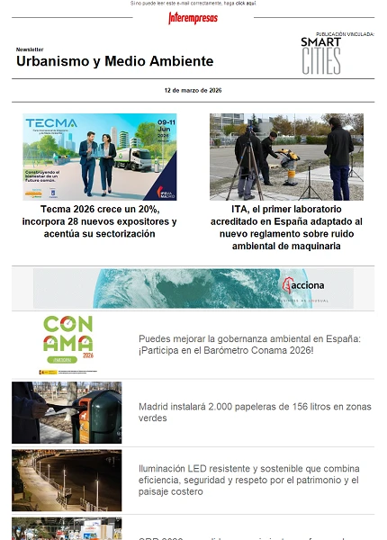 Newsletter Urbanismo y Medio ambiente