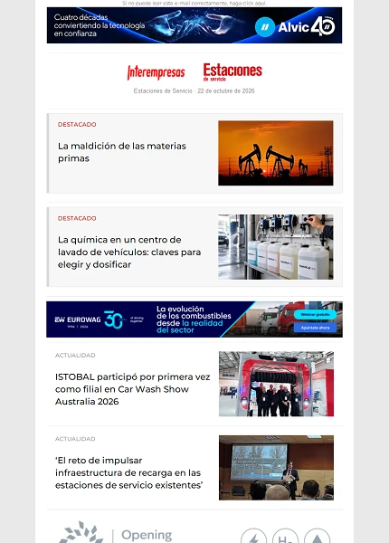 Newsletter Estaciones de Servicio Newsletter Estaciones de Servicio