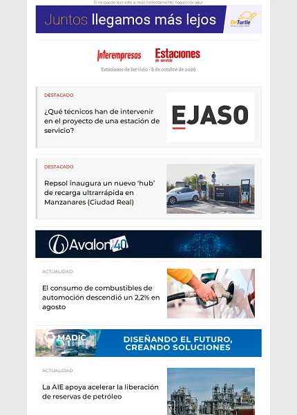 Newsletter Estaciones de Servicio Newsletter Estaciones de Servicio
