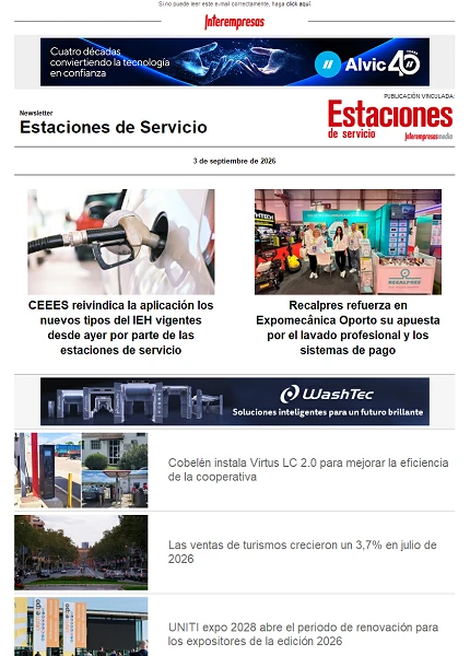 Newsletter Estaciones de Servicio