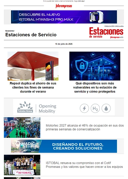 Newsletter Estaciones de Servicio Newsletter Estaciones de Servicio