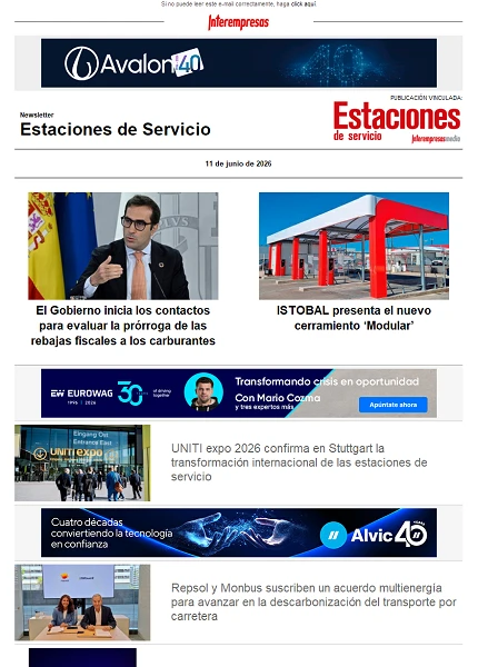 Newsletter Estaciones de Servicio Newsletter Estaciones de Servicio