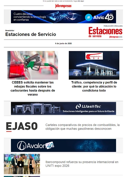 Newsletter Estaciones de Servicio