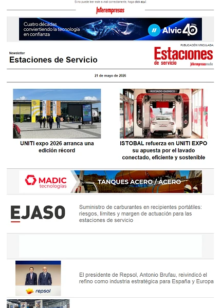 Newsletter Estaciones de Servicio Newsletter Estaciones de Servicio