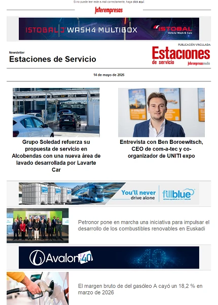 Newsletter Estaciones de Servicio Newsletter Estaciones de Servicio