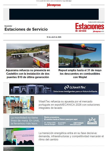 Newsletter Estaciones de Servicio