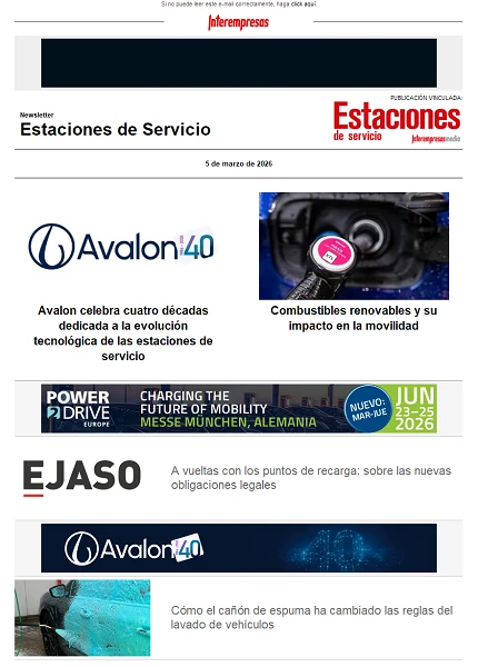 Newsletter Estaciones de Servicio