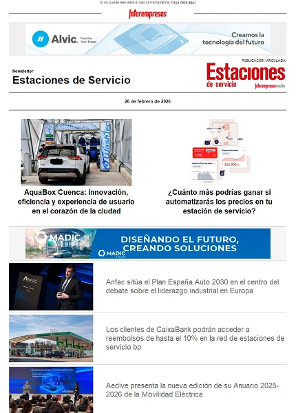 Newsletter Estaciones de Servicio