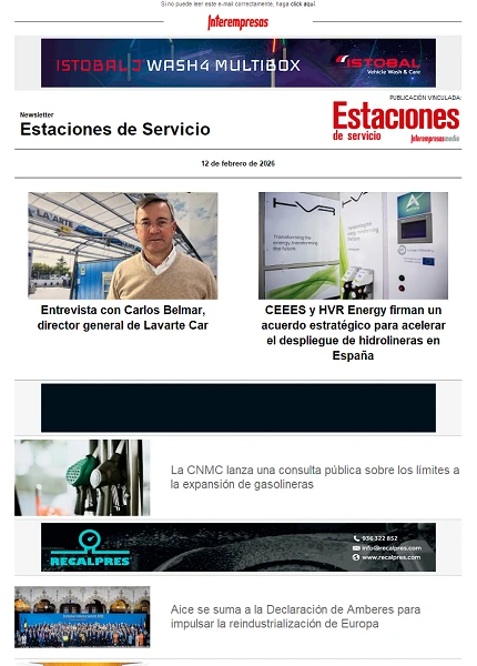 Newsletter Estaciones de Servicio