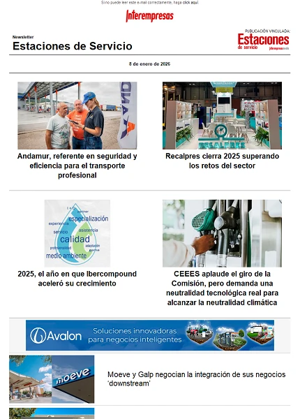 Newsletter Estaciones de Servicio Newsletter Estaciones de Servicio
