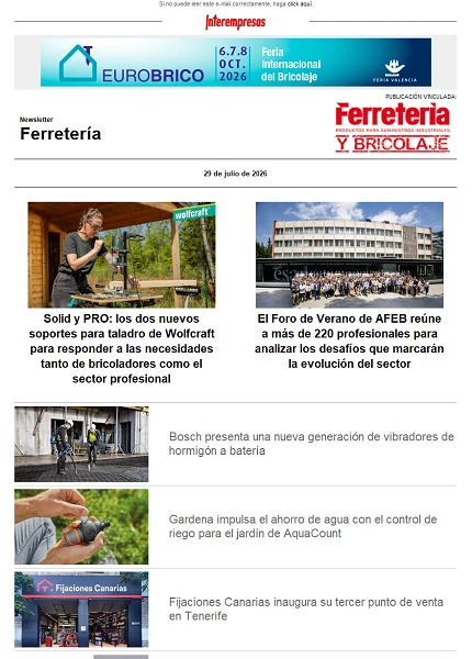 Newsletter Ferretería Newsletter Ferretería