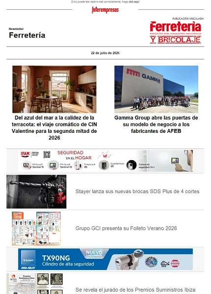Newsletter Ferretería