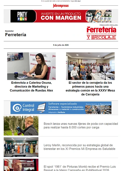 Newsletter Ferretería Newsletter Ferretería