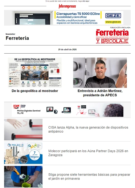 Newsletter Ferretería